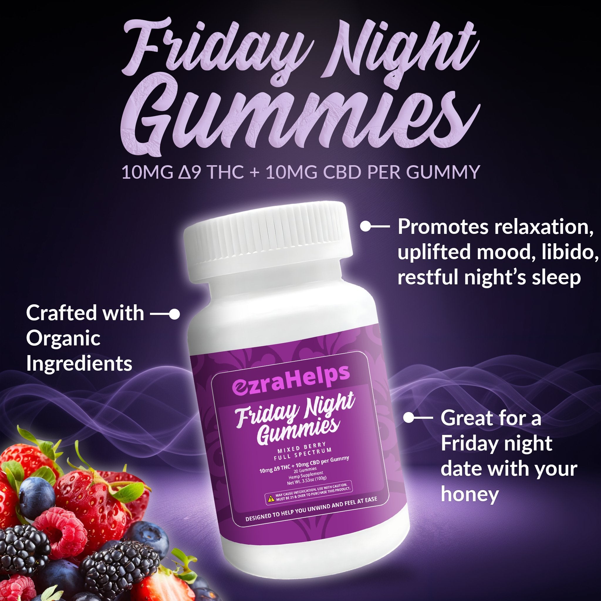 Friday Night Gummies (Mixed Berry)