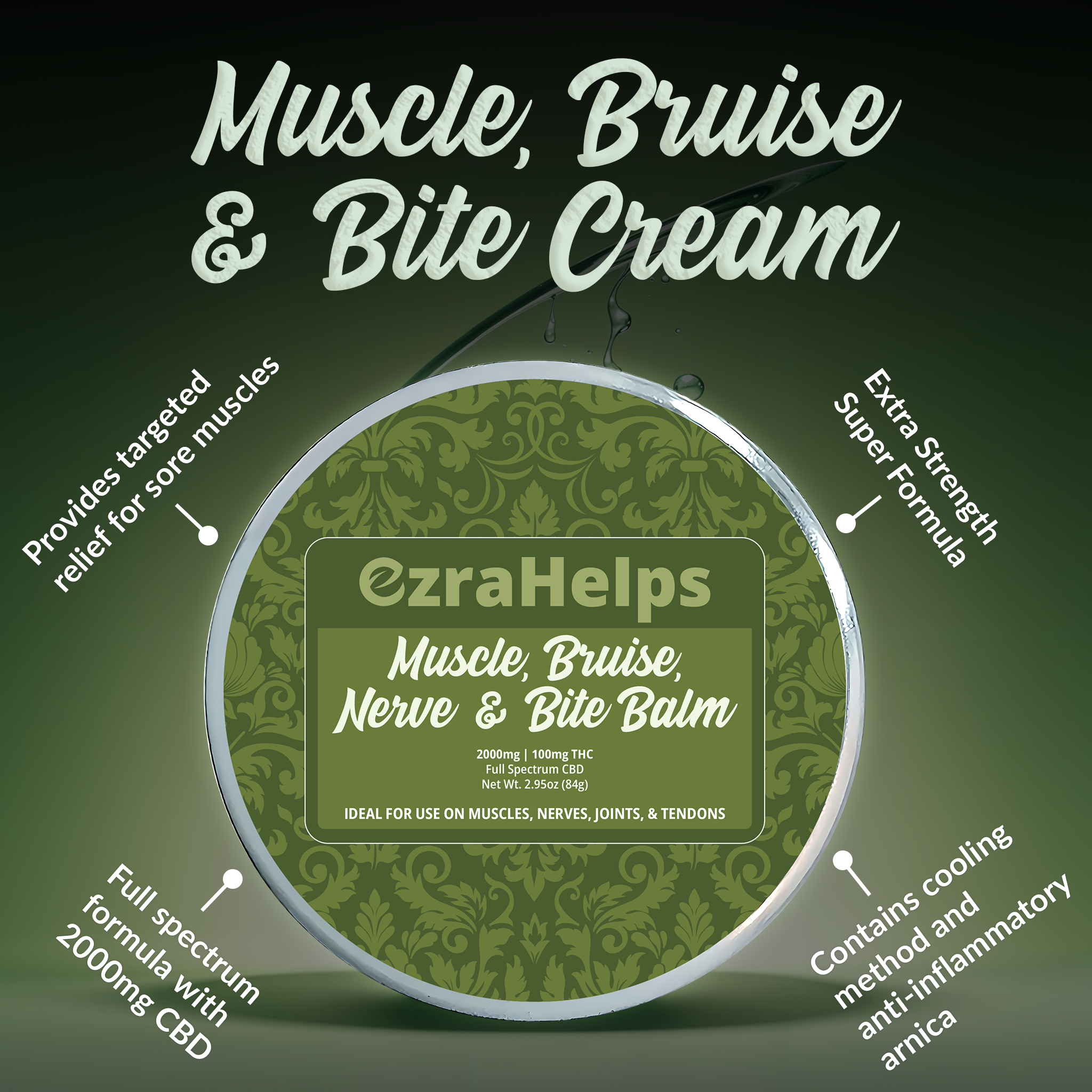 Muscle, Bruise, Nerve and Bite Balm